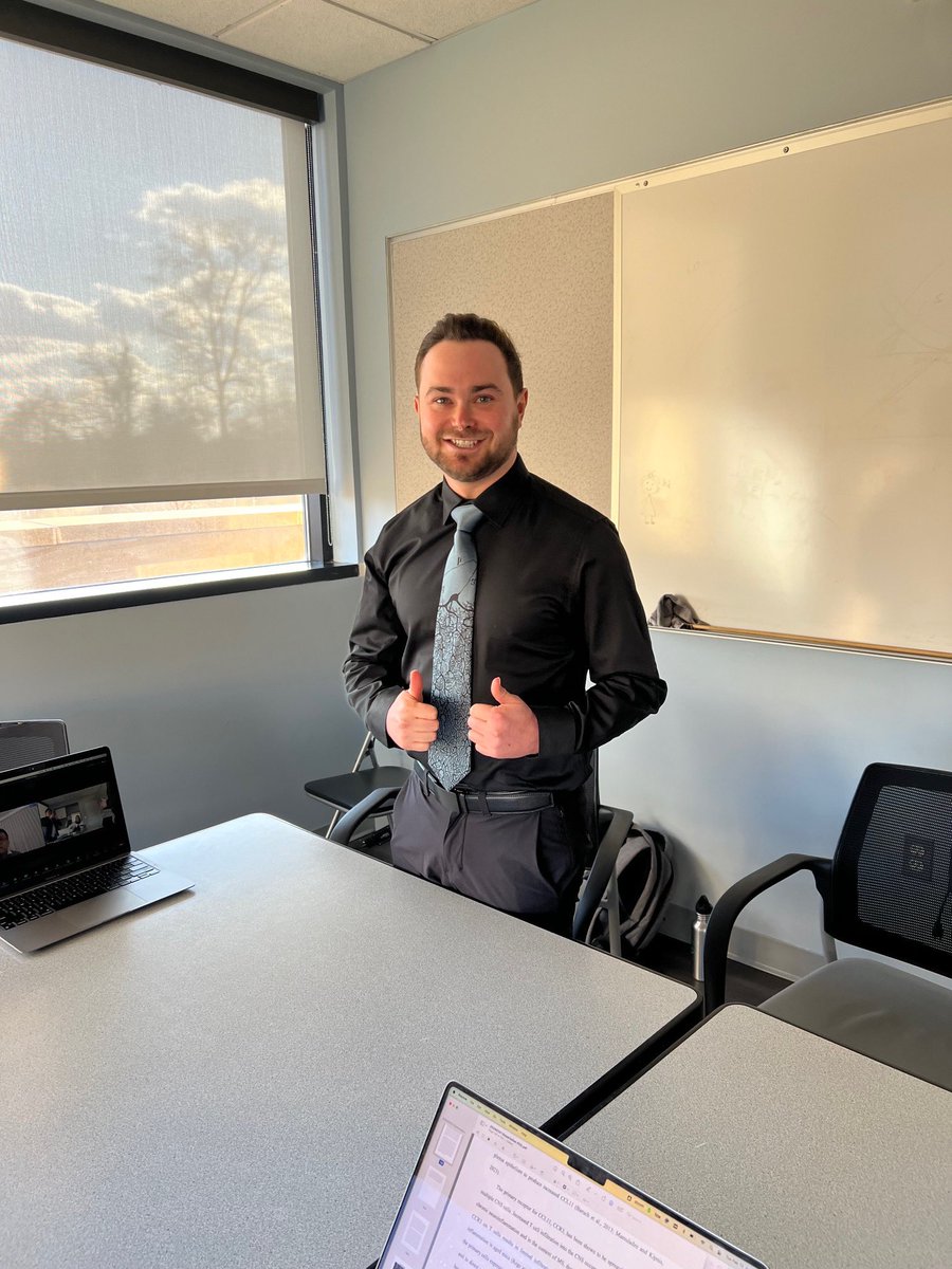 GUBiology's tweet photo. Big congrats to Dr. Phil Gross (new Ph.D.!) on defending his dissertation! We're thrilled to celebrate your success within the department of biology! #PhDDone #ScienceGrad https://t.co/jItZHHsyou