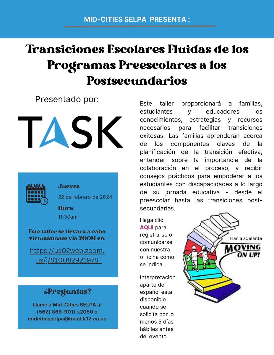 ¡Únete a nosotros!

Fecha: jueves 22 de febrero de 2024 Hora: 11:30 a.m.
Ubicación: us02web.zoom.us/j/81008921978