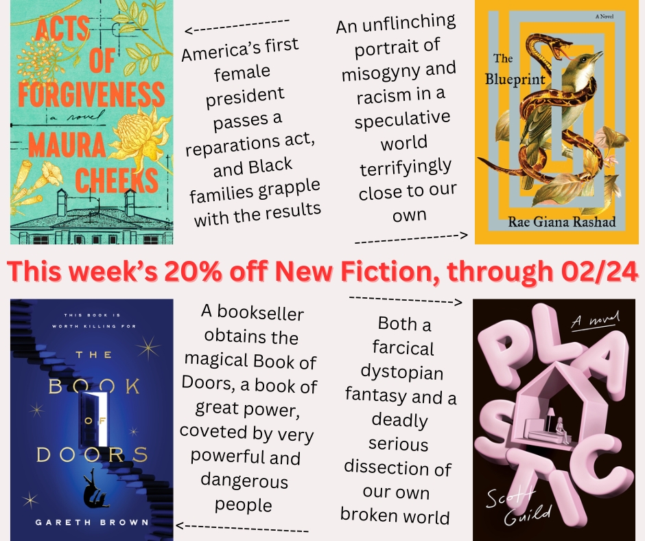 LitLizardSedona's tweet photo. This week's eight 20% off newly published book picks are discounted through 2/24. There are some fantastic books, so order now!  https://t.co/BKNcHQbk6t

@mauracheeks @randomhouse @JaredCohen @SimonBooks @harperbooks @AkashicBooks #RonKovic @GarethJohnBrown @WmMorrowBooks @HaroldHolzer @DuttonBooks @_scottguild @PantheonBooks