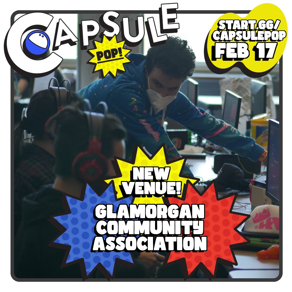 Important Event Update - Venue Change

We are moving the Capsule Pop! event to a new space!

Event: Capsule Pop!
When: Feb 17, 2024
Where (NEW): Glamorgan Community Association Hall
4207 41 Ave SW, Calgary, AB T3E 1G2

Register at Start.gg/CapsulePop