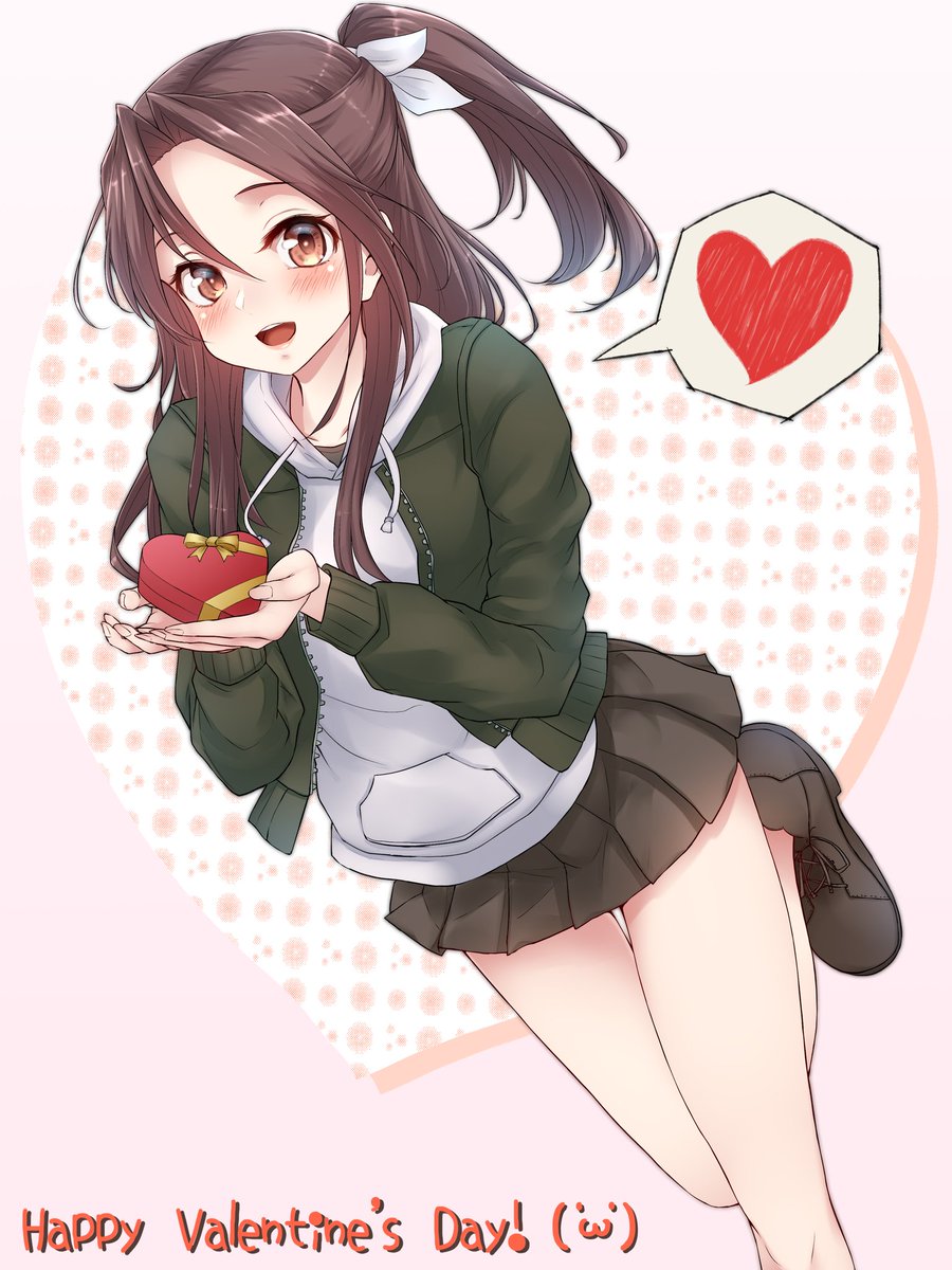 艦これ「Happy Valentine!!づほのチョコ、たべりゅ?('ω')#艦これ  」|ぬか('ω')＠ⓝⓤⓚⓚⓐのイラスト