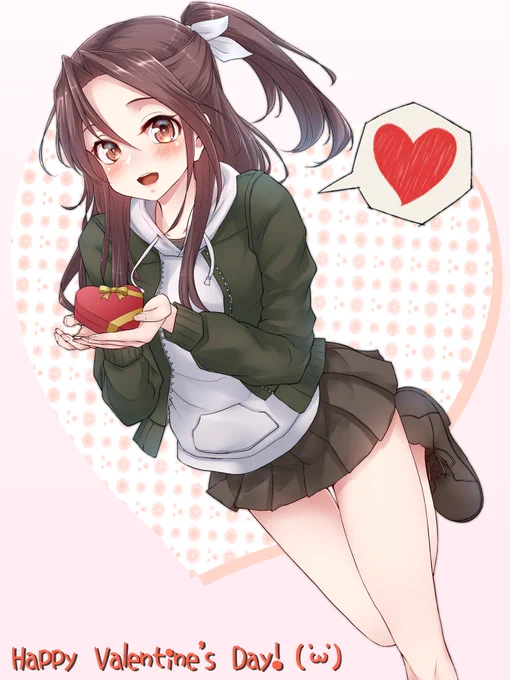 Happy Valentine!!づほのチョコ、たべりゅ?('ω')#艦これ  #瑞鳳 