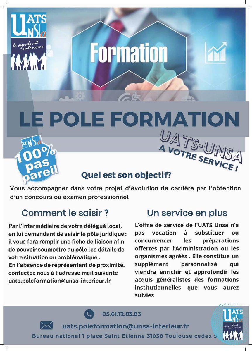 Uats unsa va booster votre formation