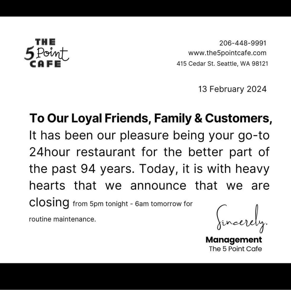 5 Point Cafe tweet media