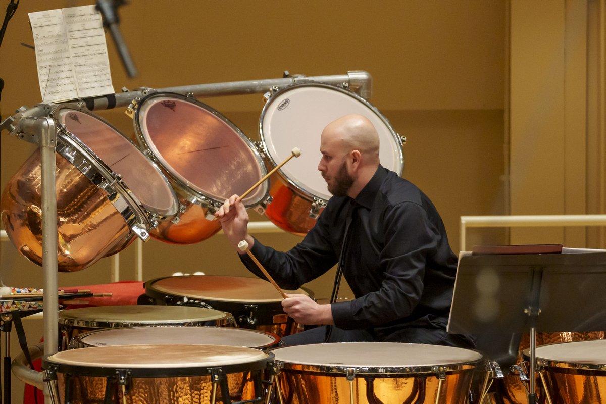 On Monday night, the Civic Orchestra of Chicago joined forces with Grammy Award-winning sextet @eighthblackbird for a program of contemporary music led by @Linitaconductor, anchored by @masonbates' mystical Anthology of Fantastic Zoology. 📷: @toddrphoto