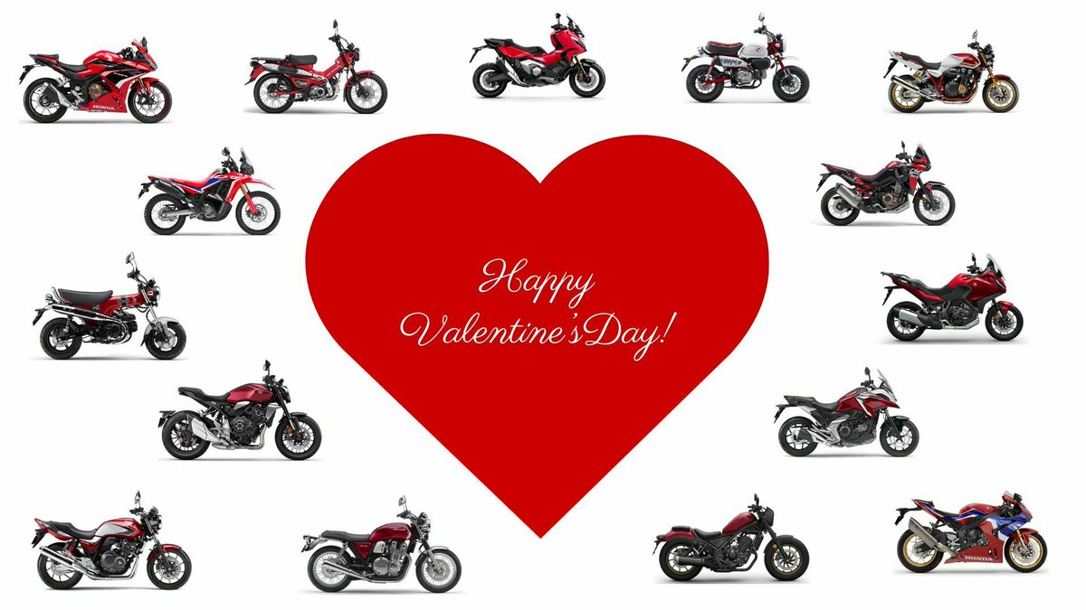 今日は #バレンタイン 💕🍫
バレンタインなので赤いバイク達をどうぞ💕💕
リプ欄も赤いバイクで埋め尽くしてください！