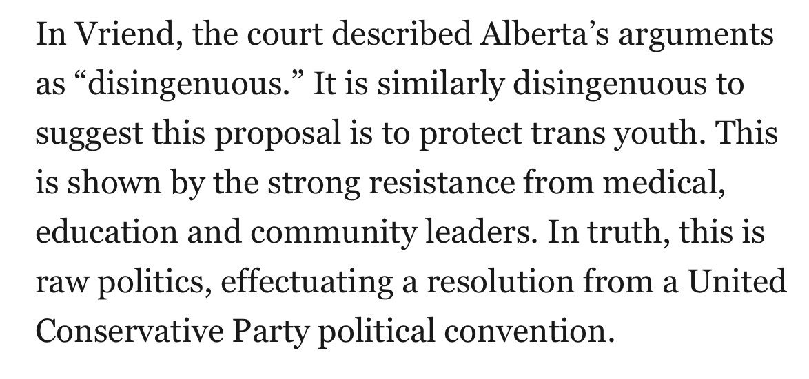 Grateful to former ABCA Justice Sheila Greckol for calling a spade a spade ⤵️ #ableg