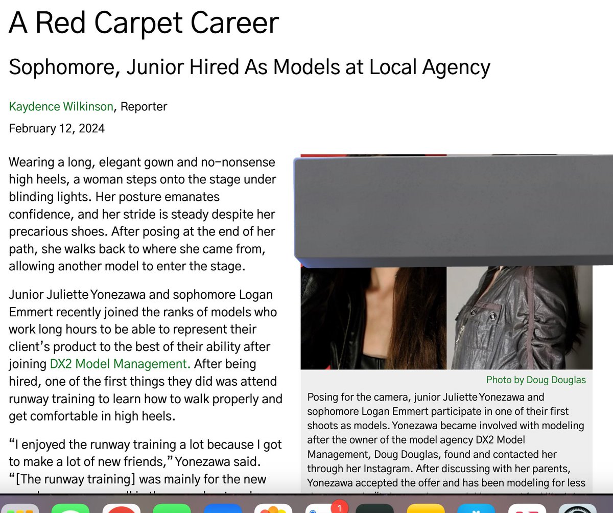 watchkeep's tweet photo. Warning for parents near Austin TX: Doug Douglas inappropriately messages teen girls, runs modeling agency, was recently featured in Cedar Park HS paper &amp; on SM, teacher was alerted &amp; it’s been removed. Years ago we warned about DD. @LeanderISD https://t.co/u1IdptnmV8