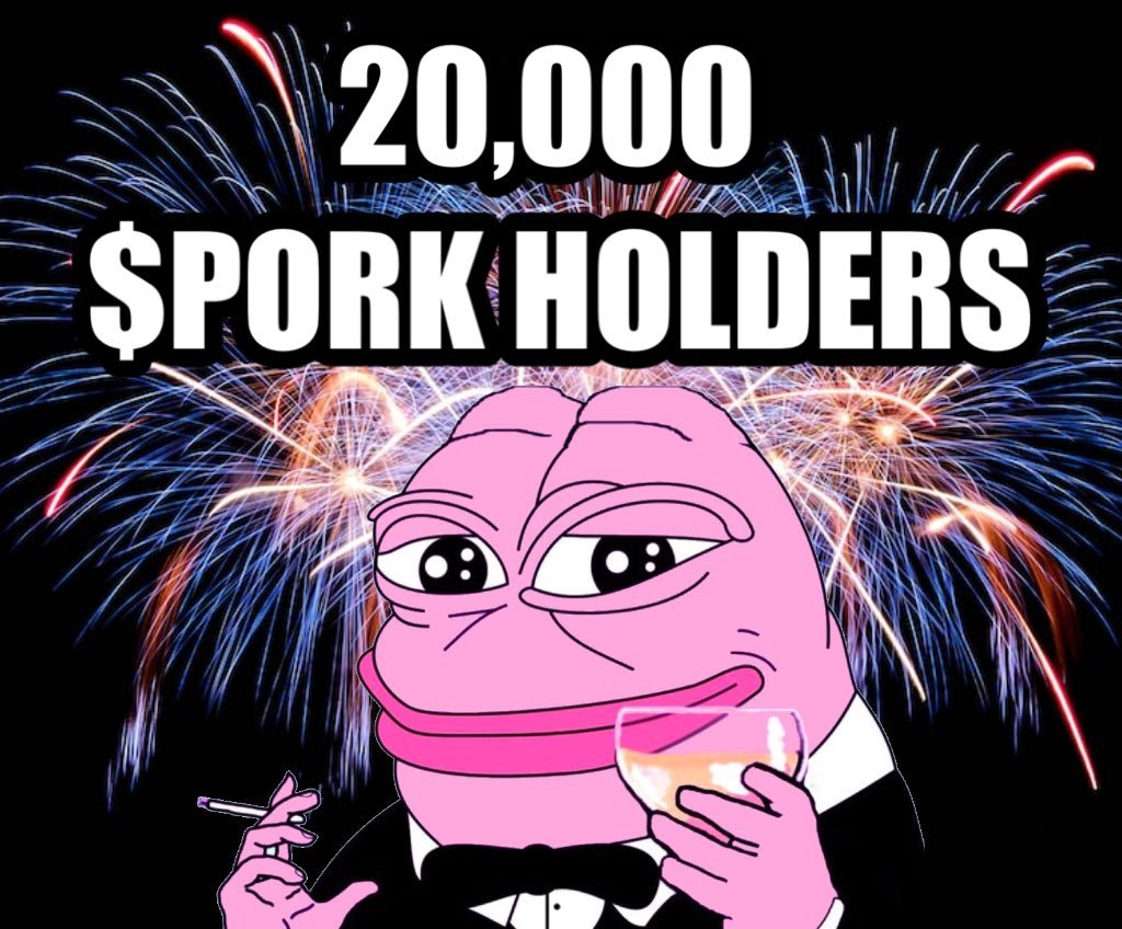20,000 $PORK HOLDERS 🐷