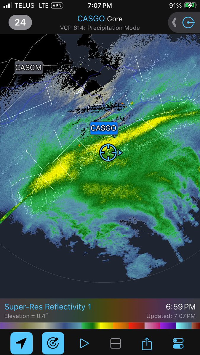 ColtForney's tweet image. Some impressive snowfall rates along the eastern shore with this band setting up. #NSStorm