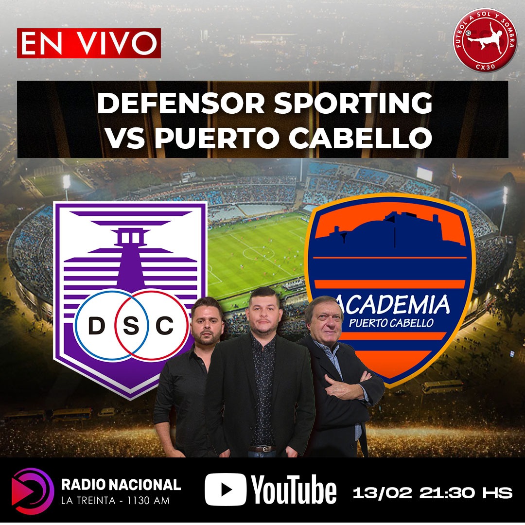 🔛Ya estamos con la previa de Defensor Sporting-Puerto Cabello.

Conducen <a href="/alfoirrazabal/">Alfonso Irrazabal ⭐️⭐️⭐️⭐️</a> y <a href="/juanumpierrez32/">Juan Andrés Silva</a> trabajan en zona de vestuarios @leohernandez1_ y <a href="/ramisoria18/">Ramiro Soria</a> 

Desde estudios centrales <a href="/Nahuel99Acosta/">Nahuel Acosta</a> y en la locución <a href="/gabririvero1/">gabriel rivero</a>

📻<a href="/lanacional1130/">Radio Nacional 1130 AM</a>