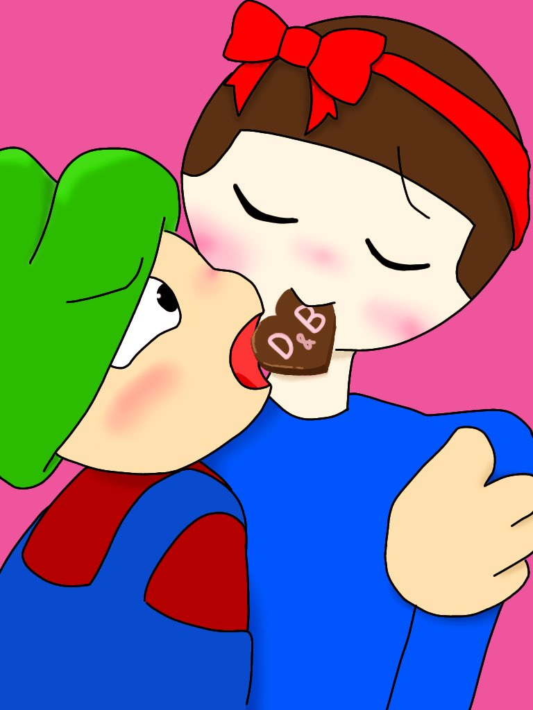 仕事帰りに考えてたバレンタインの絵がこれ
疲れすぎだよもう…