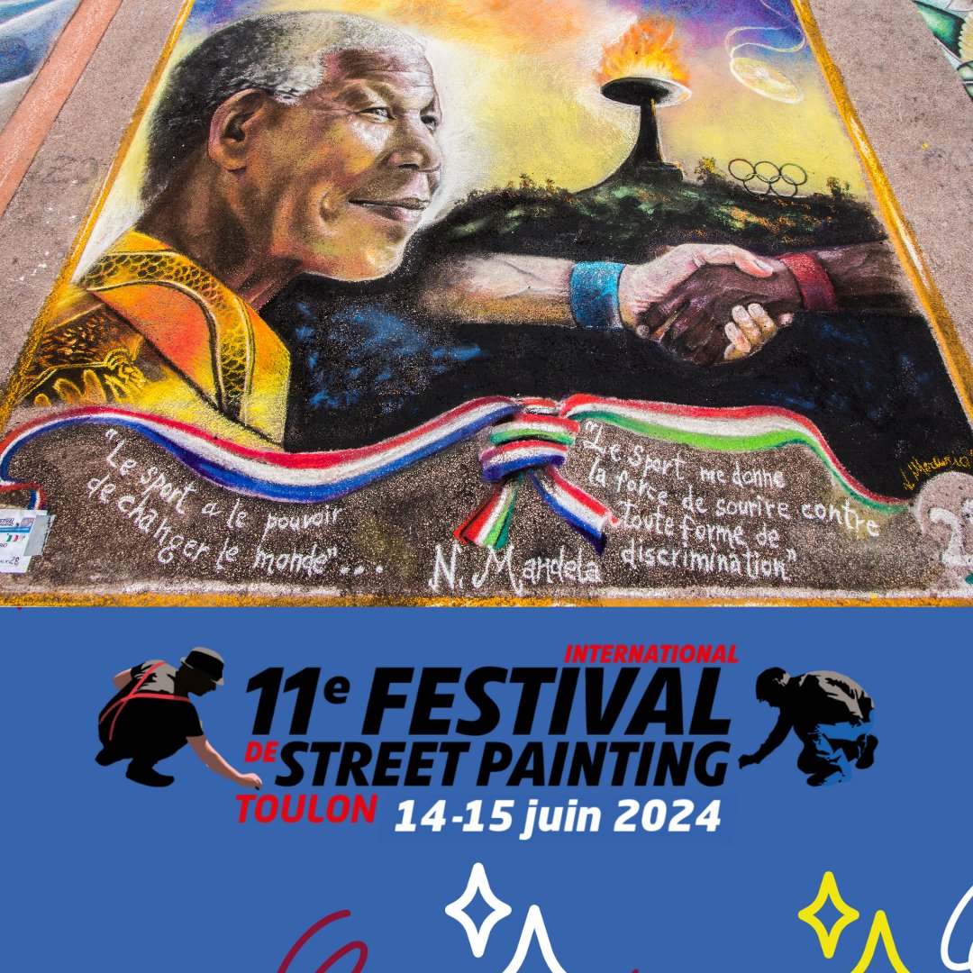 CompagnieHO's tweet photo. Prochain festival - Marathon artistico-sportif dans le centre-ville de Toulon ⚡
#jeuxolympiques2024 #toulon #streetart #streetpainting #art #artderue #outdoorart #urbanart
#fispt #fispt11 #fispt2024 #compagnieho
Design Vito Mercurio.9 🥇
Pict Michelangelo Ruz 🧲 https://t.co/pQcPPDQ67a