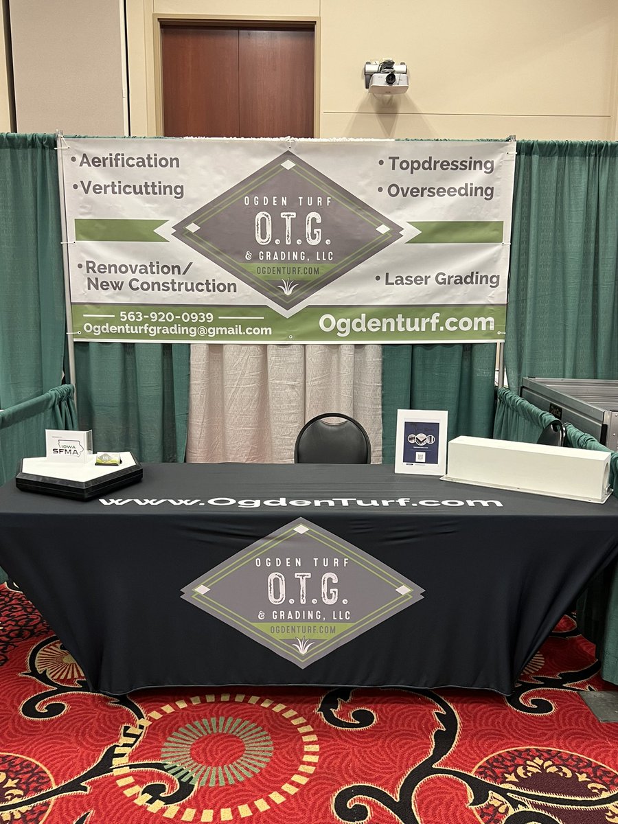 Stop by the Ogden Turf &amp; Grading booth this week for the 2024 Iowa Turfgrass Conference trade show. We will discuss with you how we can help take your surface to the next level! <a href="/Iaturfinstitute/">Iowa Turfgrass Institute</a> <a href="/iowa_stma/">Iowa SFMA</a> <a href="/GcsaIowa/">IowaGCSA</a> <a href="/Turfshed_tools/">Turfshed tools</a> <a href="/bulldogfe/">Chad Kropff</a>