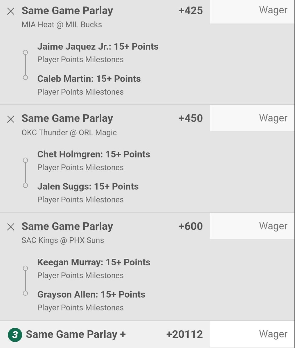 MysticMac__'s tweet photo. Free play for the Twitter gang. #GamblingTwitter 🫡🏀 1️⃣5️⃣ https://t.co/aRU2krjDvC
