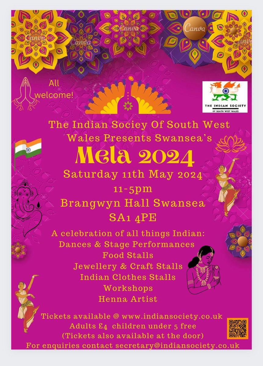 #swansea #indianmela ⁦<a href="/PatelChantal/">chantal patel</a>⁩ ⁦<a href="/PMOIndia/">PMO India</a>⁩ ⁦<a href="/SwanseaCouncil/">Swansea Council</a>⁩ ⁦<a href="/TheBrangwyn/">The Brangwyn</a>⁩