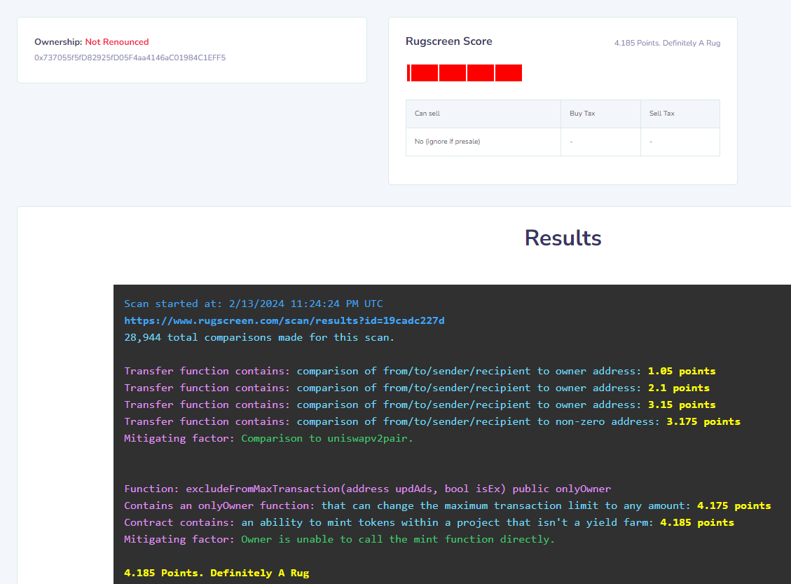RugScreen tweet media