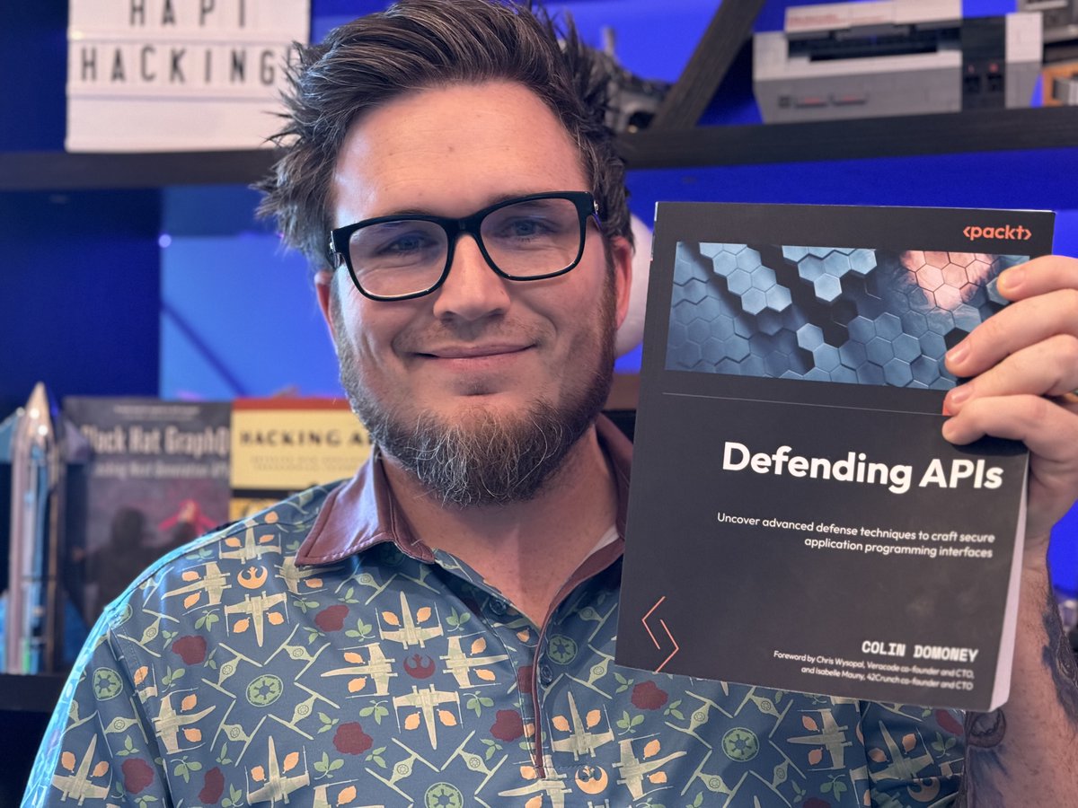 I just got my hands on <a href="/colindomoney/">Colin Domoney</a>'s brand new book, "Defending APIs" and so should you! This book dives into shifting left, shielding right, and API security strategies. Don't miss out on this opportunity to elevate your API security.
a.co/d/a5tLAwe