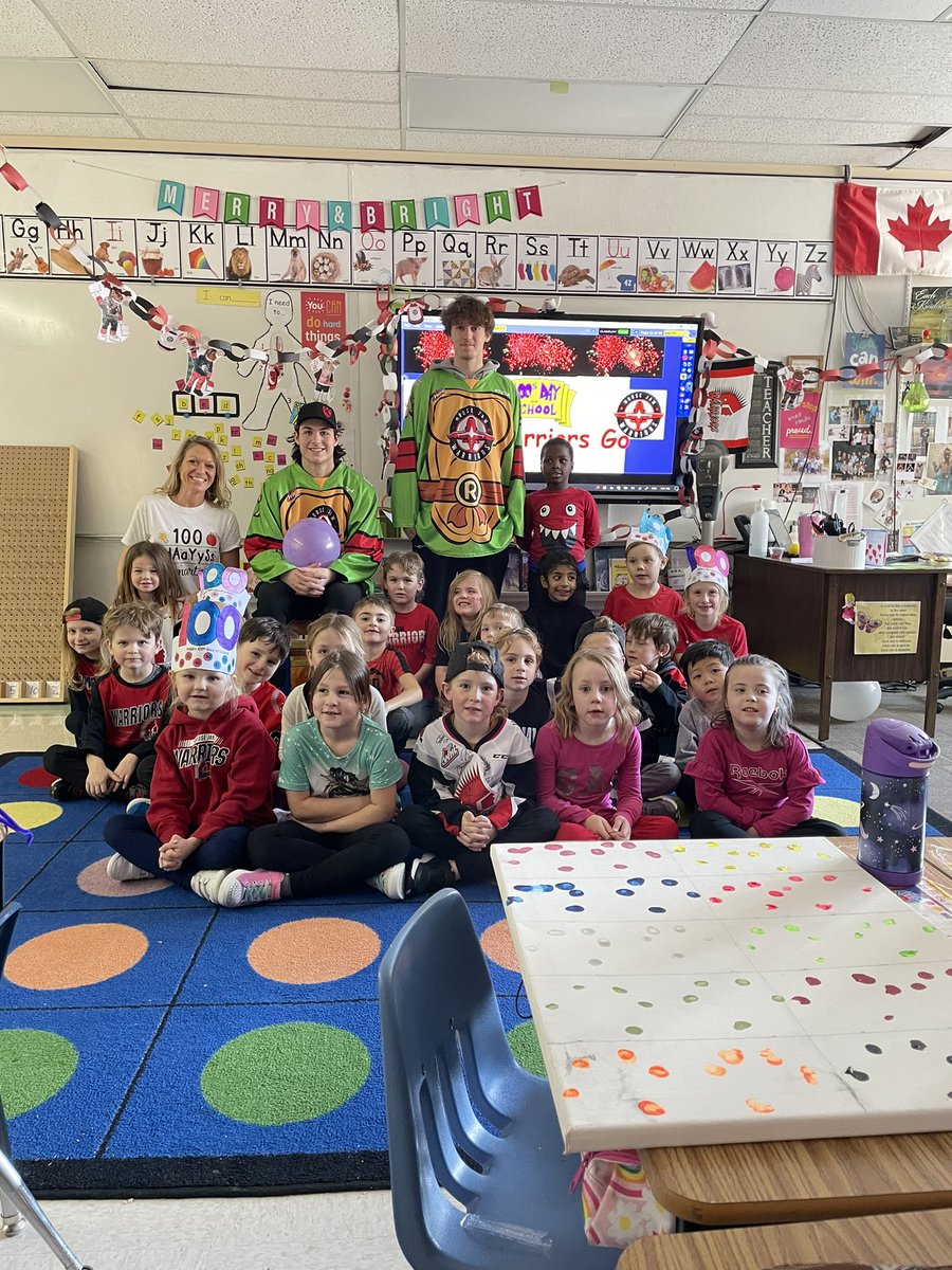 Thank you <a href="/MJWARRIORS/">Moose Jaw Warriors</a> !  We are cheering for you!   Contest winners! <a href="/sunningdaleMJ/">Sunningdale Elementary School</a> <a href="/PrairieSouth/">Prairie South</a>