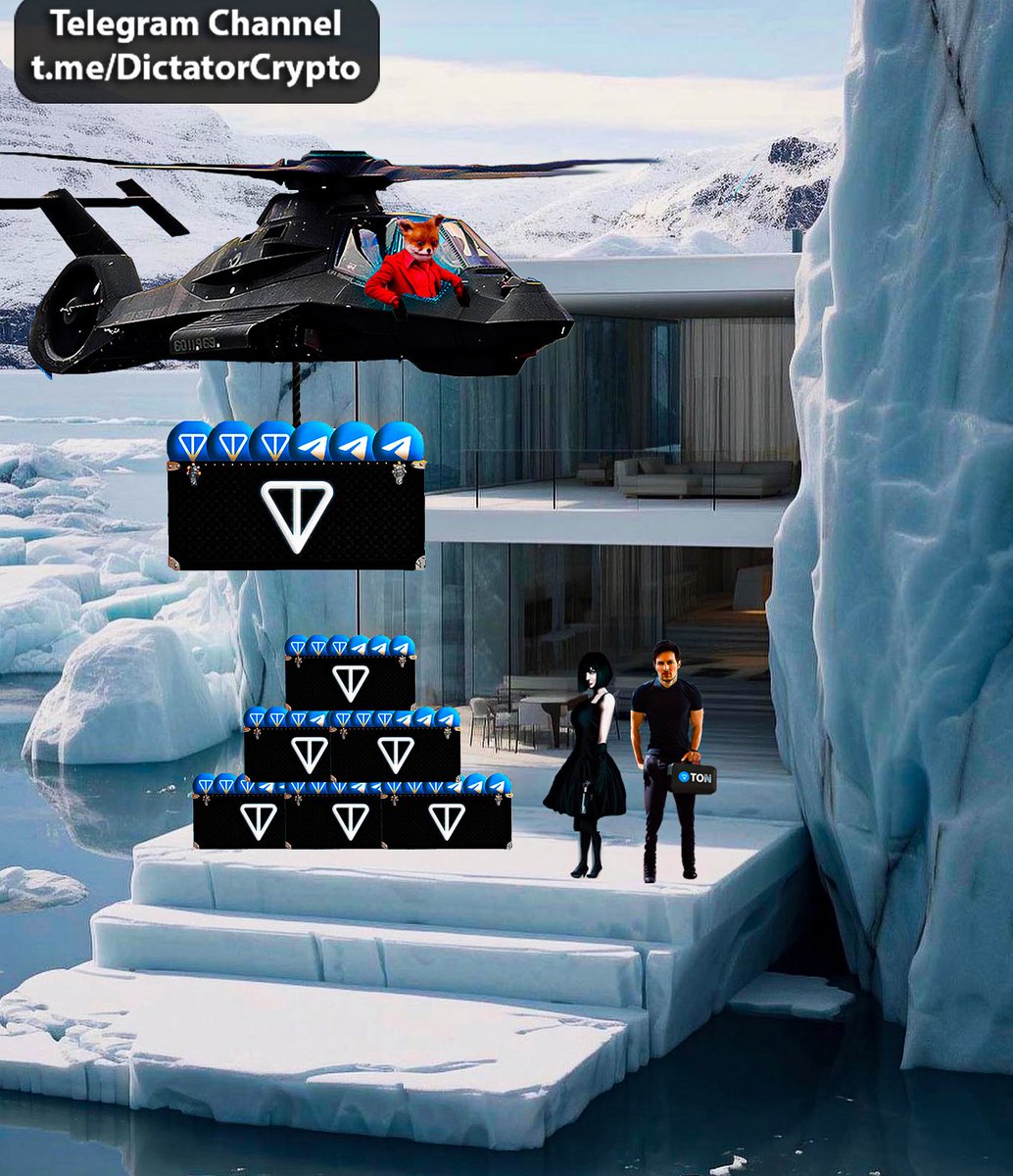 DictatorCrypt's tweet photo. Ton and Telegram will be delivered from the Arctic to California. Dictator will solve the problem of global warming, which is caused by excessive centralization of the financial system.
@ton_blockchain @notcoin @telegram @durov @elonmusk @realDonaldTrump https://t.co/0SKOYCgGL5