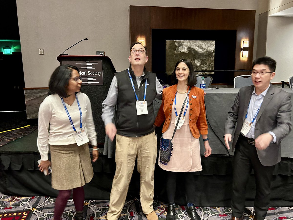 Medha M. Pathak (@phataks) on Twitter photo Caption this candid camera moment!
Photo captured by <a href="/JeromeMechBio/">Jerome Lacroix</a> after the #BPS2024 symposium on Mechanically-activated ion channels, featuring symposium speakers <a href="/MurthySE/">Swetha Murthy</a> <a href="/eperozo_/">Eduardo Perozo</a> and Bailong Xiao Caption this candid camera moment!
Photo captured by <a href="/JeromeMechBio/">Jerome Lacroix</a> after the #BPS2024 symposium on Mechanically-activated ion channels, featuring symposium speakers <a href="/MurthySE/">Swetha Murthy</a> <a href="/eperozo_/">Eduardo Perozo</a> and Bailong Xiao