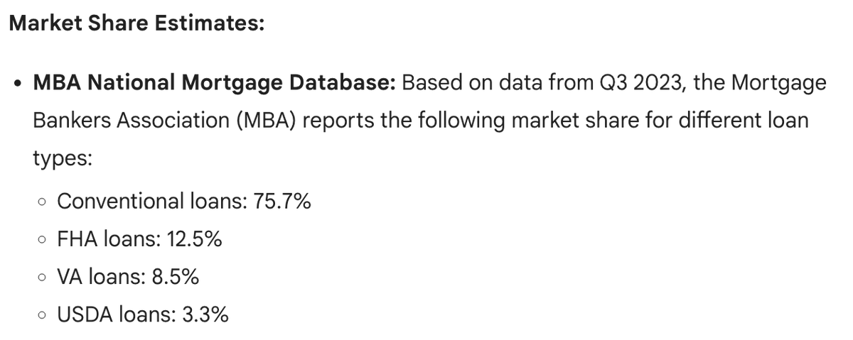 mhp_guy's tweet photo. 3% mortgages still exist, you just aren't creative enough. I'll fix that below.

In fact, if you find your dream home there's a ~10-20% chance you can get a ~3% mortgage on it.

Here's how:

The best way to get a 3% mortgage today is by assuming the existing mortgage on a home.

To "assume" means to take the loan and payments over from the current borrower, instead of getting your own mortgage.

Yes, you'd still have to qualify with the bank.

This is only possible with gov-backed loans. Such as:

VA: Provided to US veterans and their families

FHA: Provided by the Federal Housing Administration to low-moderate income borrowers (most common of the 3)

USDA: Provided by the US Department of Agriculture to homes and land in rural areas.

Here's the thing, most homebuyers and sellers have no idea this is possible.

Go to Zillow right now and search my the keyword "assumable"

Less than 1% of listings have that word in the description, but around 24.3% of homes for sale have assumable mortgages!

Assume that ~80% of those homes were purchased more than a couple years ago and locked in a low rate.

That's 1 in 5 homes, give or take.

Most likely:

- The homeowner has no idea this is possible
- The realtor has no idea this is possible

How do I know? My wife is a realtor and this concept is foreign to most of the agents she talks to.

Guess what the monthly savings is on a $500k house on a 7.5% vs 3% mortgage?

$1,300+!

If you live in the home for 5 years you'll save $78k. It's worth a little legwork on the front end, trust me.

Here's what you do:

1. Go house shopping online.

2. Find 20-30 homes that you like.

3. Take this message and copy/paste it to all the agents via text:

Hello! I LOVE your listing on 123 Maple. Do you know if the mortgage is assumable (FHA, USDA or VA loan)? 

VERY interested if so! Please let me know. 

I'd be interested in using you as my buyer's agent as well. - firstname

Lots of **IFs going on here:

- The seller might not want you to assume the mortgage

- The realtor might not respond

- Your state may not allow "dual agency," AKA the realtor represents both parties

- You might not even want to include that dual agency offer in your text. The idea is to incentivize the agent to get creative and not ignore your request. They'll make twice as much!

- With FHA loans you'll need to pay mortgage insurance, which you may need to pay no matter what

- You may need to put more money down, to cover the delta between the purchase price and loan amount.

BUT, you don't have to be a veteran to assume a VA loan.

You can also use a buyer's agent to ask around and find an assumable home for you.

There are 2,700 homes for sale in Dallas, TX. 7 of those have the word assumable in the description.

Get to work!

Would love a follow @mhp_guy if you found this helpful.