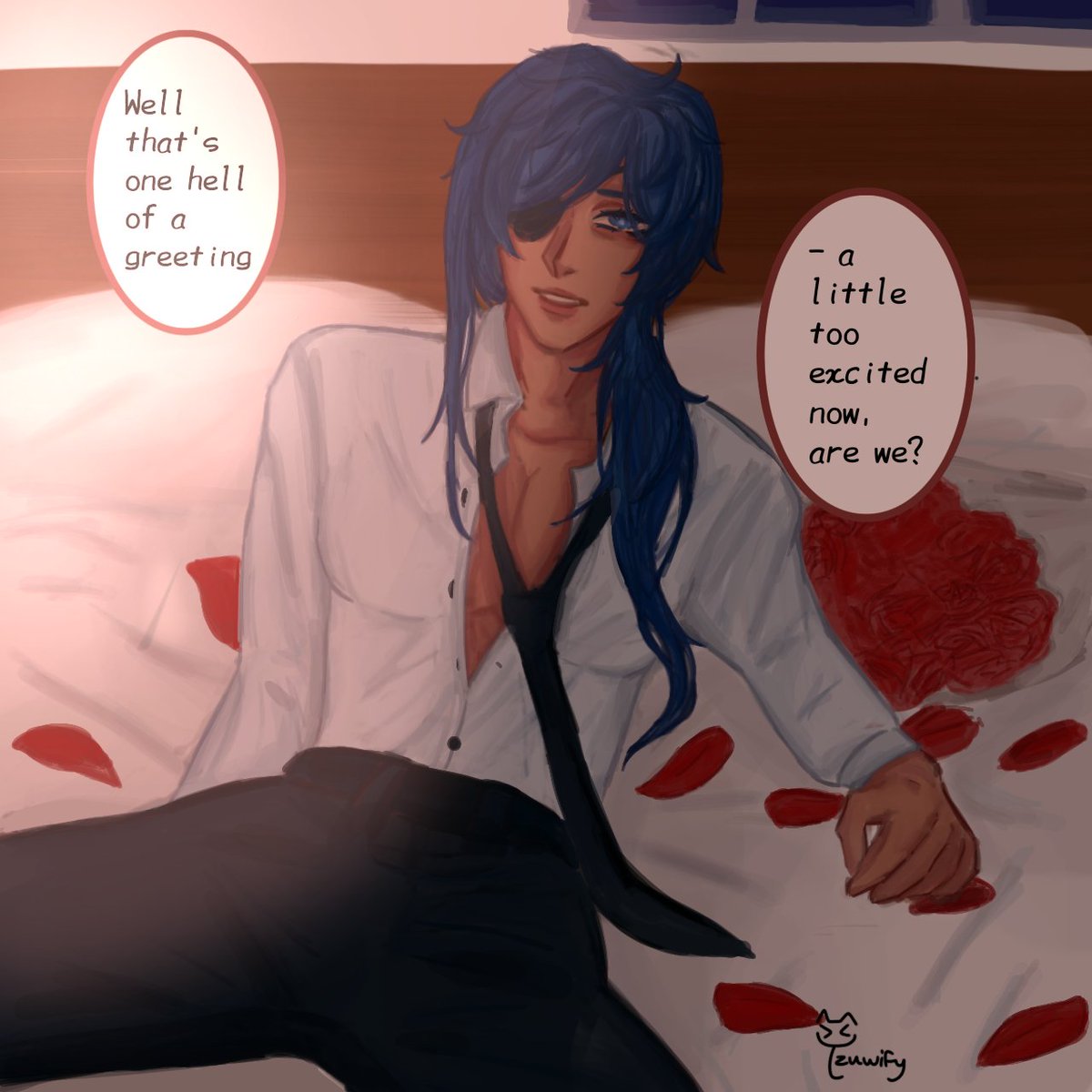 HAPPY VALENTINES... 

#artmoots #ArtistOnTwitter #GenshinImpact  #Kaeya #genshinimpactfanart #HoYoverse #LanternRite2024 #artph  #fana