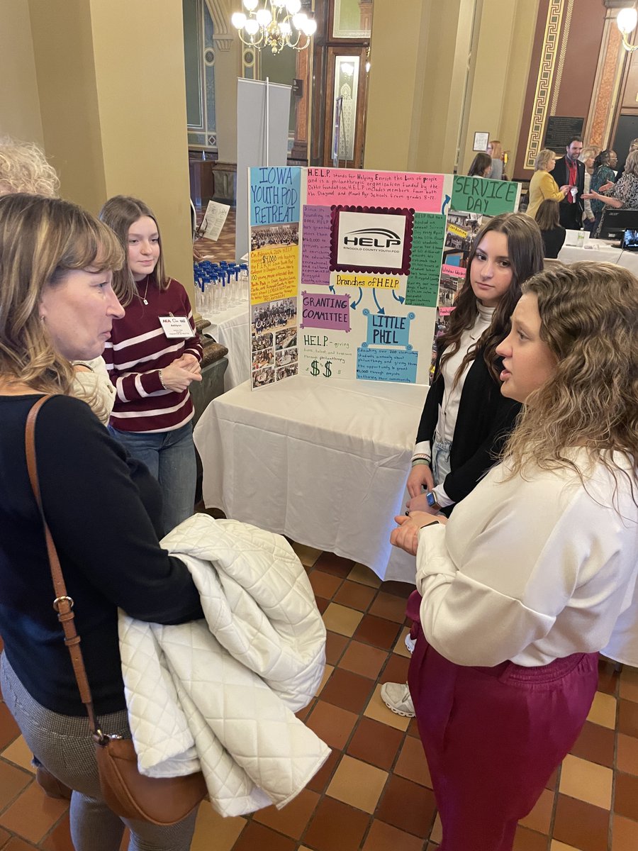 sai_iowa's tweet photo. Appreciated students' and districts' contributions to today's Day on the Hill! Check out what they showcased: https://t.co/HOaqlm6szt

Thanks for collaborating on this first-ever advocacy event,  @IASB_Iowa and @iowa_aea! https://t.co/k7YbKFpm1u