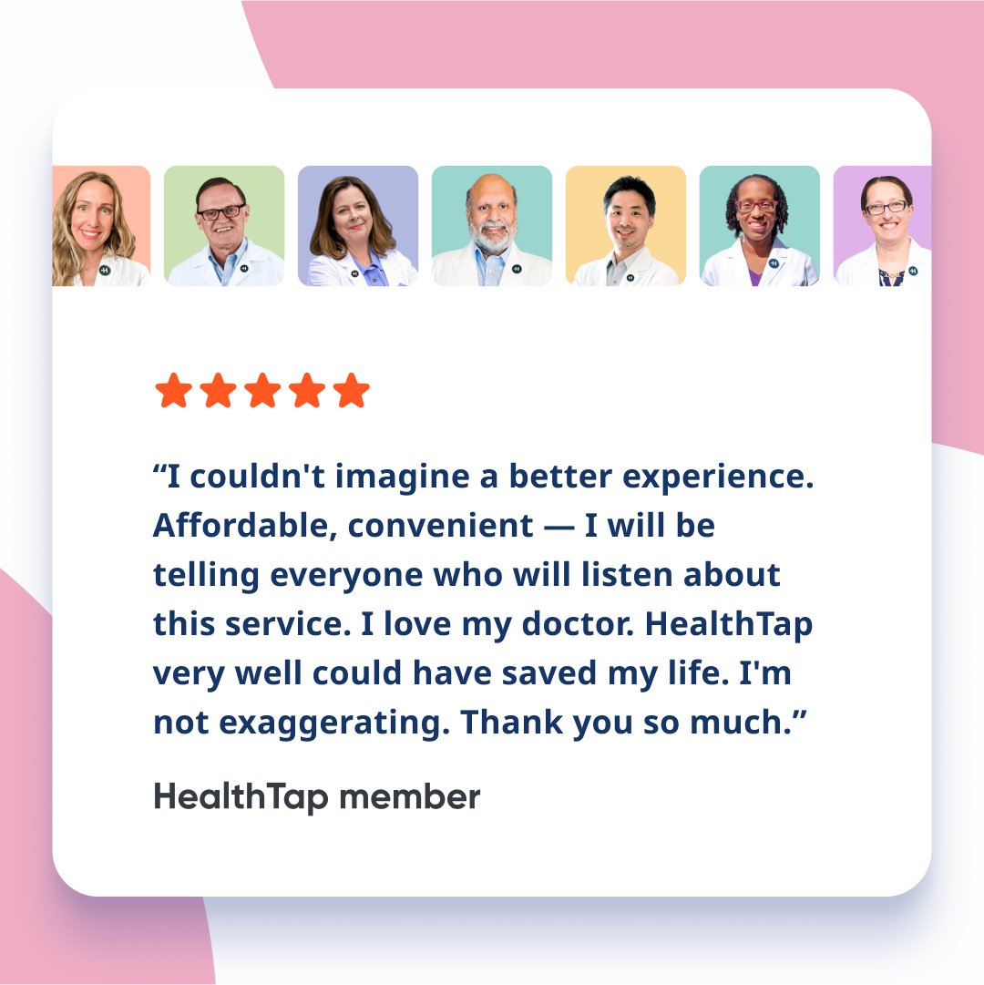 Happy doctors make happy patients.  

HealthTap provides doctors with a platform to develop meaningful, long-term relationships with their patients.  

And because we're a virtual clinic, doctors can enjoy work/life balance by working where they want, when they want, without the