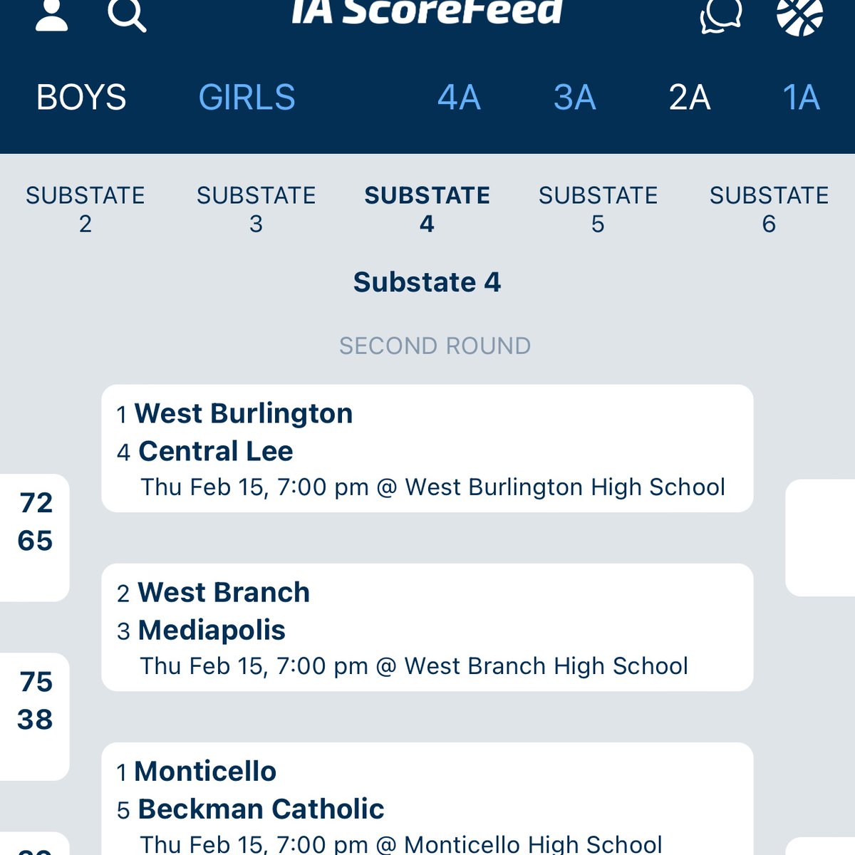Postseason 🏀 brackets are up on the Playoffs tab in the IA ScoreFeed app!  

Check out live scores of games in the brackets, and tap on streaming links to jump into games as they come down to the wire!

👇Download the FREE app using link in comment...  

#iahsbkb