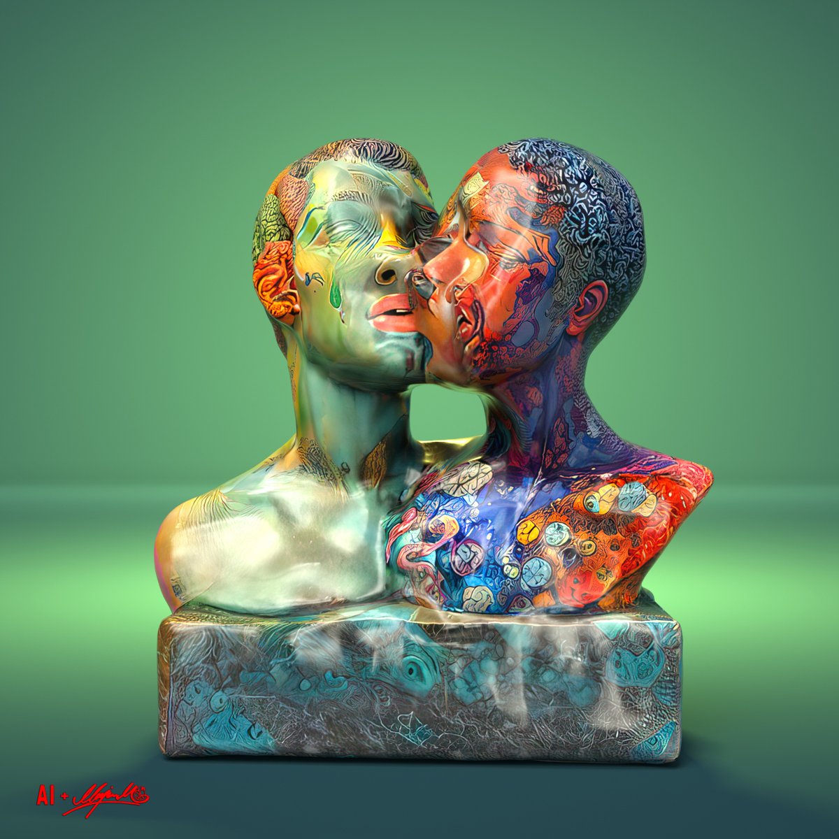 We are learning about how this incredible piece of art was made by <a href="/TheMarjan/">marjan moghaddam 💎</a>!

This piece (1 of 3) will be available on <a href="/SuperRare/">SuperRare</a> for Valentines Day Drop 💕