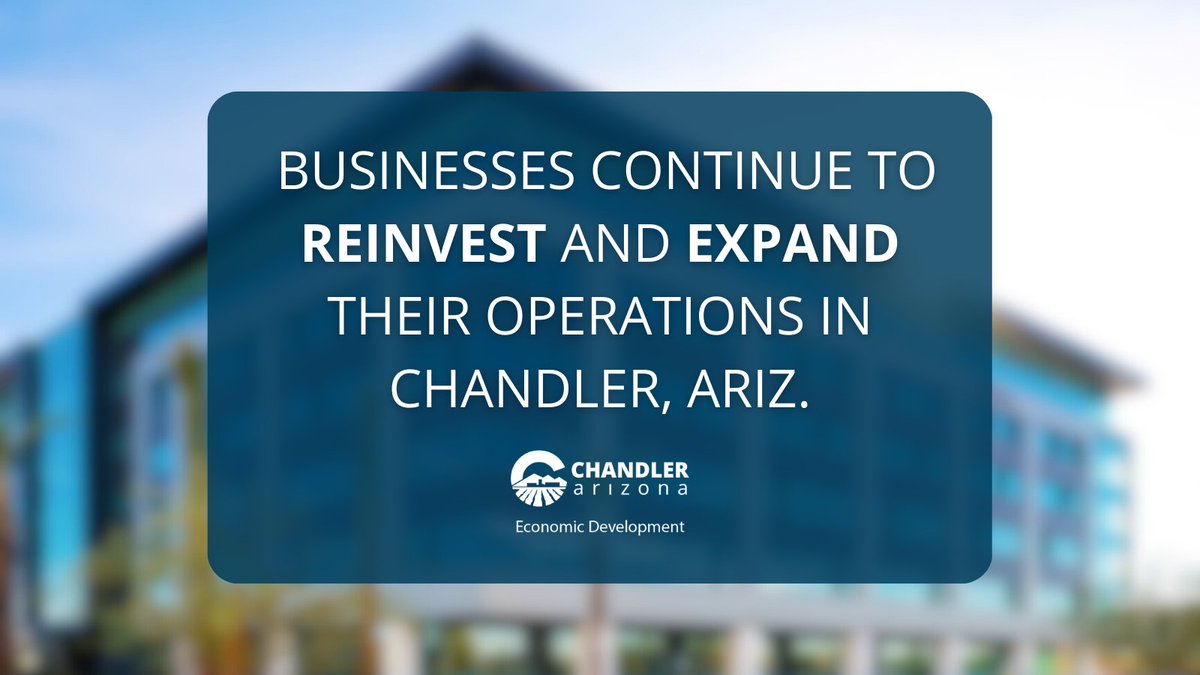 The proof is in the pudding - Chandler is a great place to do business! Here are a few exciting #office deals that have been completed recently in #chandleraz: 💠@Arm leased 10K SF 💠@IridiumComm leased 23K SF 💠@TokyoElectronUS leased 7.8K SF Read more: linkedin.com/feed/update/ur…