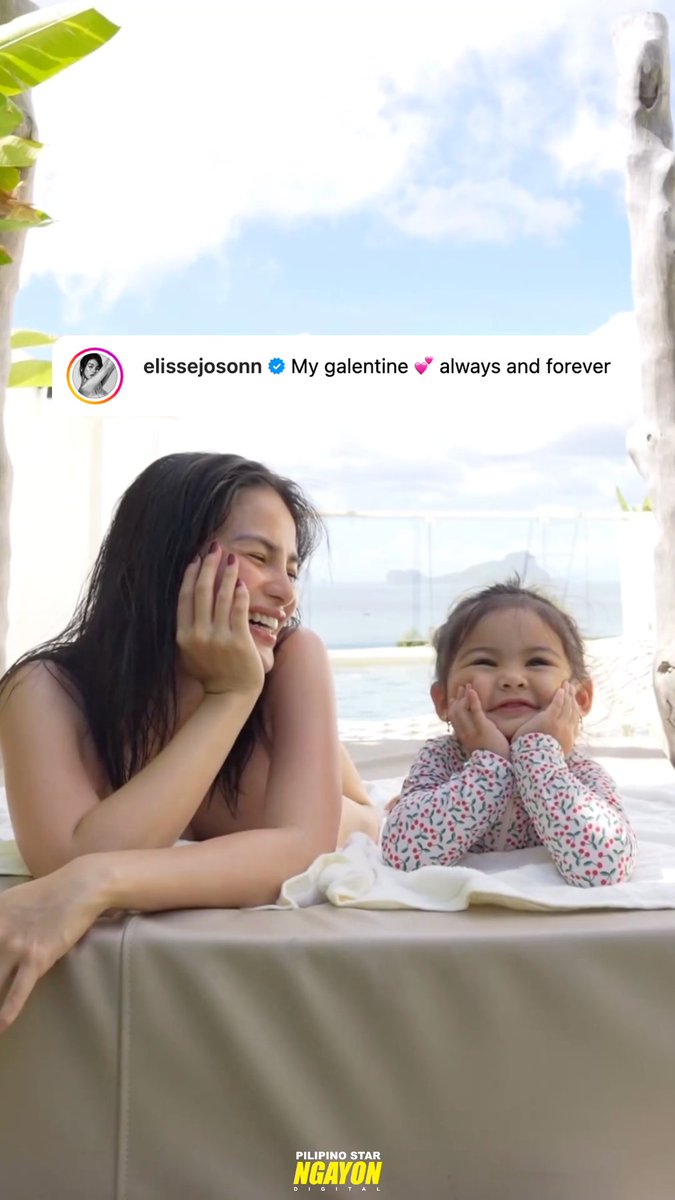 psngayondigital's tweet photo. Aktres na si Elisse Joson, nag-share sa Instagram ng isang cute video kasama ang kanyang anak na si Felize.

“My galentine 💕 always and forever,” caption nito sa post.

(Instagram/Elisse Joson) https://t.co/4TGA9ZMHsQ