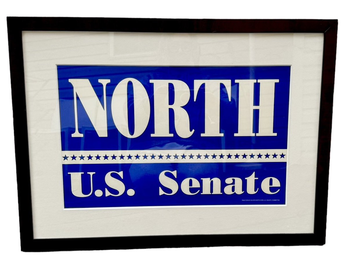 Vintage 1994 Oliver North for U.S. Senate Political Poster, Professionally Matted and Framed and Ready to Hang just Listed in Etsy Store.

Follow Etsy Link in Bio: #ronaldreagan #politicalparty #olienorth #politicalcollectibles #irancontra #iran🇮🇷 #politics #politicalposter #etsy