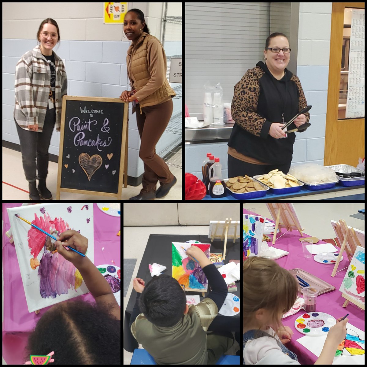 Thanks to The Judy Center &amp; Community School Staff. 
 "Paint &amp; Pancake Night" 
at LPES was wondeful.