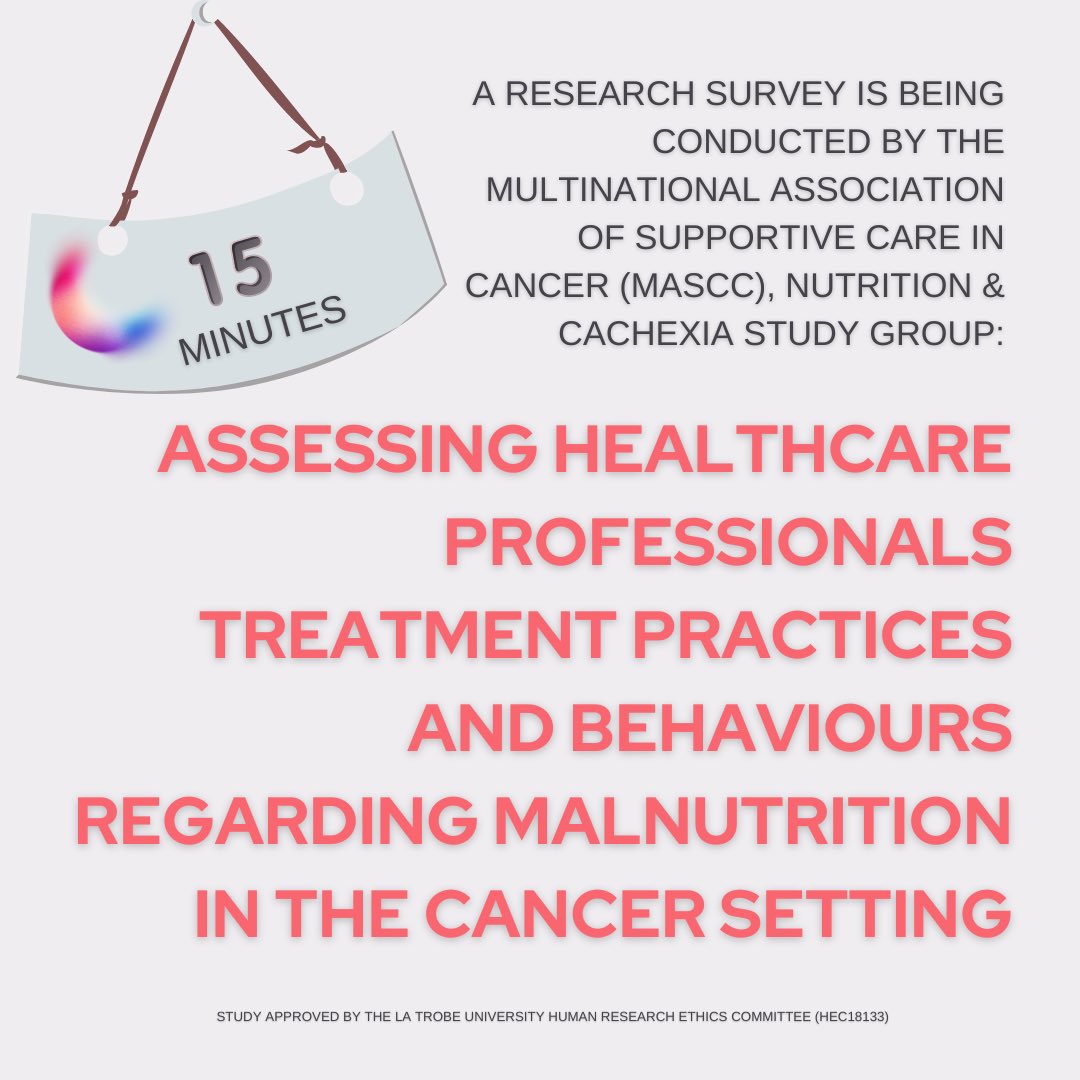 Please help us improve nutrition and cachexia care internationally. 👉 bond.qualtrics.com/jfe/form/SV_ag… @CancerCareMASCC