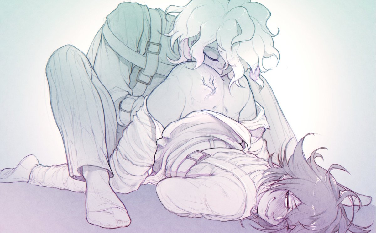 Cumaeda and Cockichi in the asylum~ #KokichiOuma #Kokichi #KomaedaNagito #Nagito #Oumaeda #Komakichi