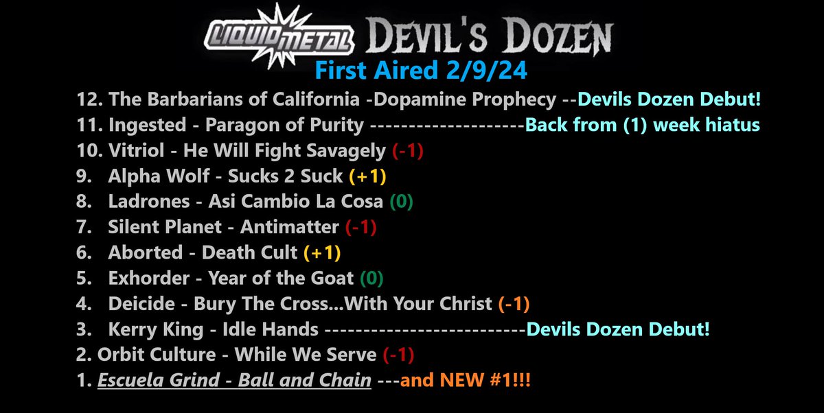 Devil's Dozen Countdown tweet media