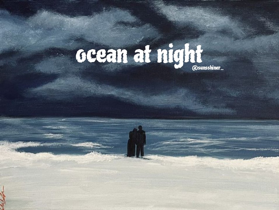 sunsshiner_'s tweet image. — ocean at night