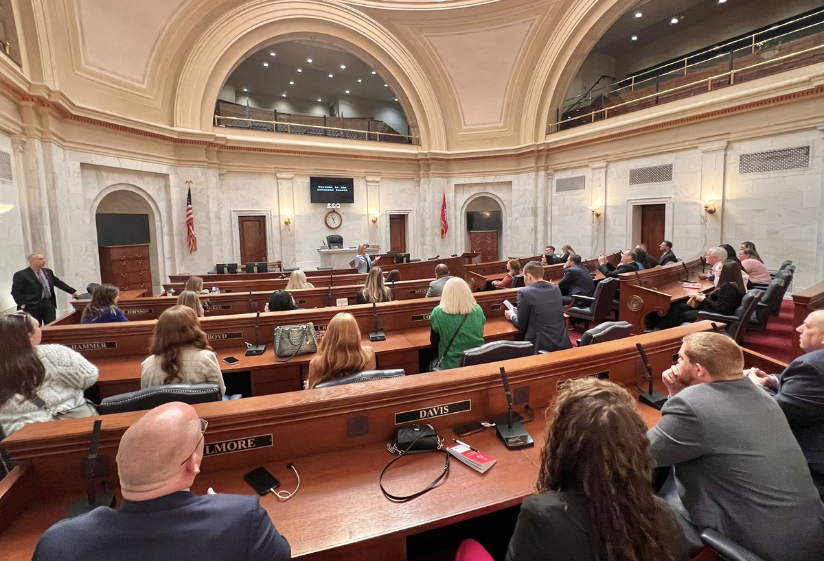 LGRutledge's tweet photo. Honored to join Senator Boyd in welcoming Fort Smith &amp; Crawford Co. Leadership groups to our beautiful State Capitol today! https://t.co/vOHPyIgnPY