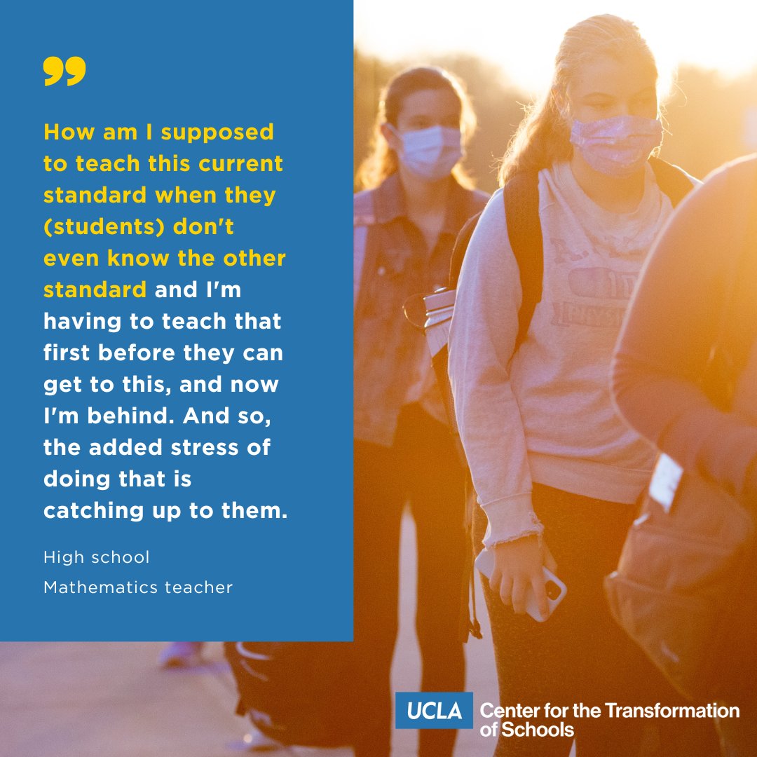 Remediation, student learning acceleration, &amp; socialization are universal challenges for schools after lost in-person instructional time during COVID. Students needed to re-learn grade-level social norms &amp; struggled with behavioral challenges. tinyurl.com/w72bpdsy 

#edequity