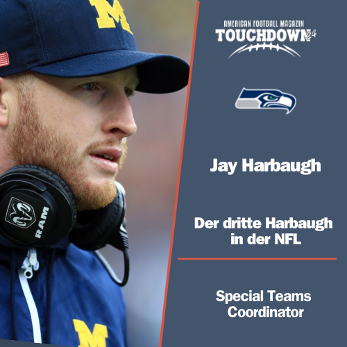 Touchdown24_Mag's tweet photo. Die #Seahawks verpflichten Jim Harbaugh's Sohn, Jay Harbaugh, als Special Teams Coordinator.
#NFL #Seahawks #SpecialTeam #AmericanFootball #AmericanFootball #Touchdown24Mag #Touchdown24 https://t.co/Y6fZLVZsOy