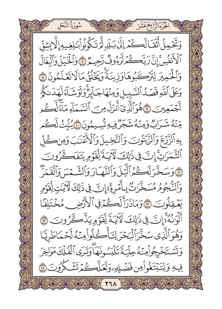 سورة النحل
الصفحة 268
