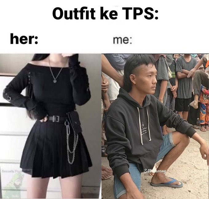 Outfit ke TPS sesuai saran sosial media