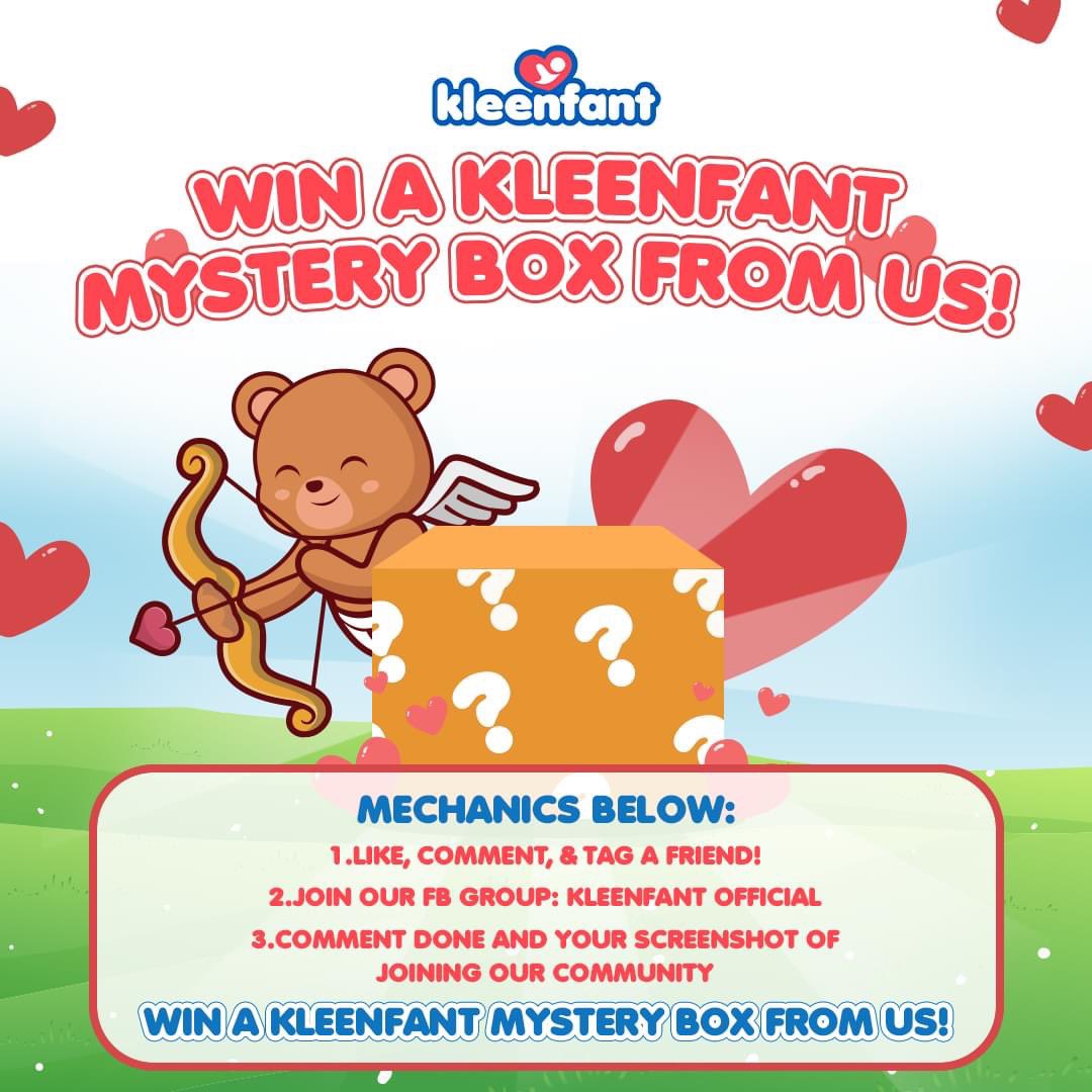 kleenfant's tweet photo. Happy Valentines Mga Mars! Join our giveaway to win a Kleenfant mystery box from us! 💖
#Kleenfant #AlagangKleenfant #KleenfantDiapers
#KleenfantForEveryBaby https://t.co/molnzSoQGk