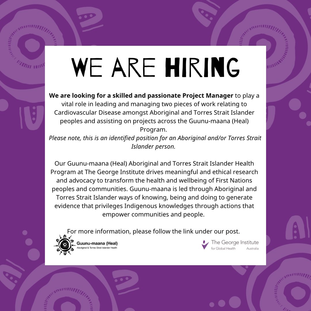 We are hiring ! Please go to our link to find out more: applynow.net.au/jobs/GEORGE678…