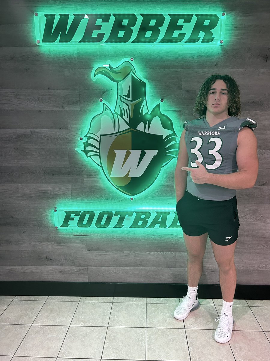 aj__borell's tweet photo. Thank you Webber International University for the visit and offer! Had an awesome day learning about the university and football program! https://t.co/iLnWWH1Bnh