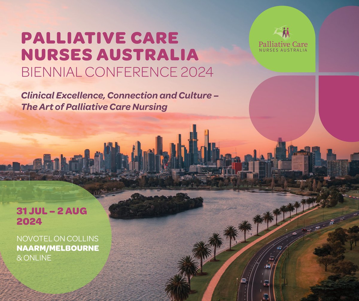 Get ready for the 2024 PCNA Conference! Join us in Melbourne for a fusion of Clinical Excellence, Connection, & Culture. Don't miss out on the chance to expand your knowledge and delve into the latest advancements in palliative care nursing. Register now: pcnaconference.au