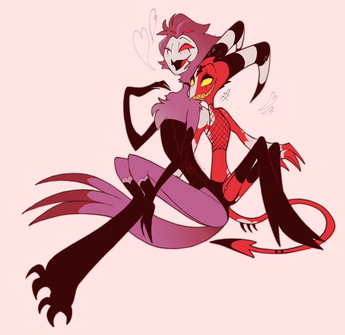 kalleoi's tweet photo. Happy Valentines 💕#HelluvaBoss #HelluvaBossFanart #Stolitz https://t.co/OOOn03OnSL
