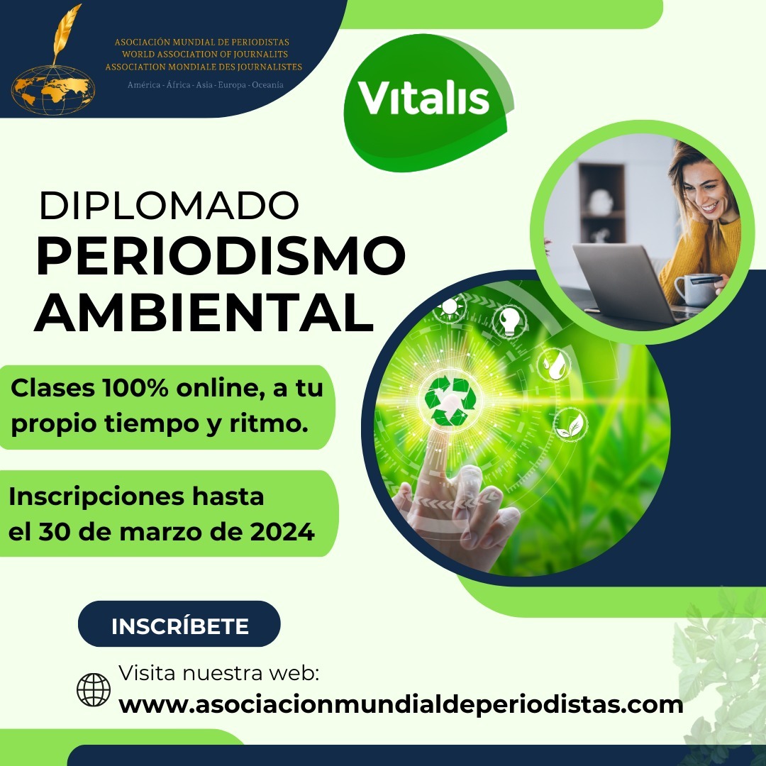Inscripciones abiertas para el Diplomado: Periodismo ambiental
#periodismo #diplomado #medioambiente